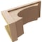 Ekena Millwork 9"W x 18"D x 9"H Wide Emerson Rough Cedar Woodgrain TimberThane Corbel, Primed Tan CORUR09X18X09EMRRCPR - alternate 3
